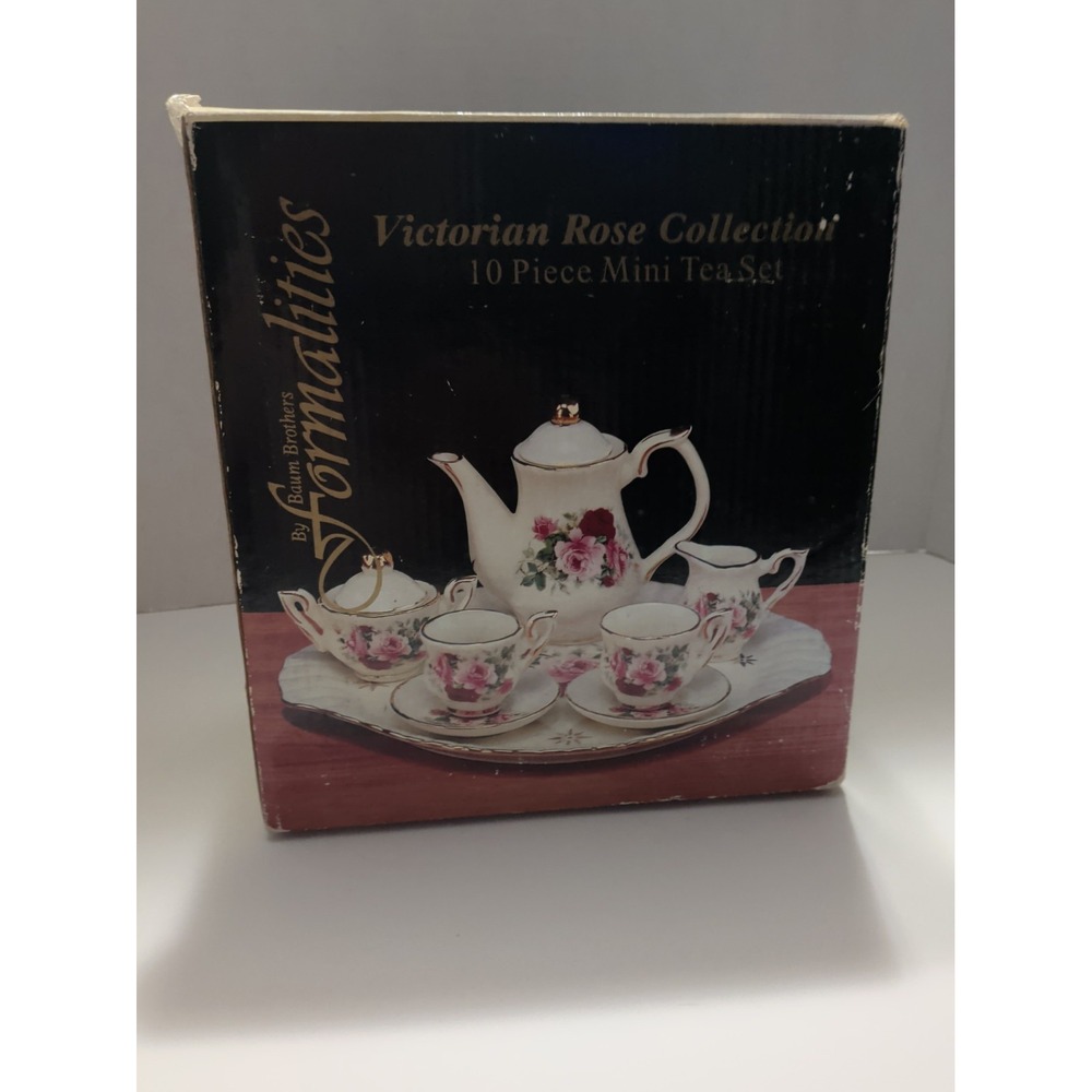 Formalities Baum Brothers Victorian Rose Collection 10 Piece Mini Tea Set 154876